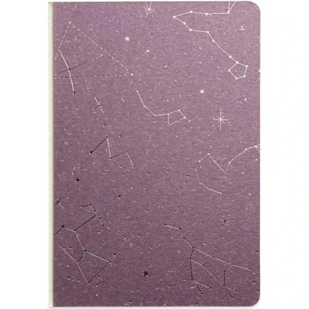 Denik Embossed Canvas Layflat Hardbound Journal, Written in The Stars Artwork